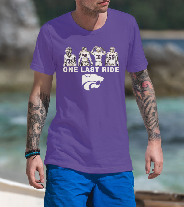 K-State Football One Last Ride Wildcats Players T-Shirt
