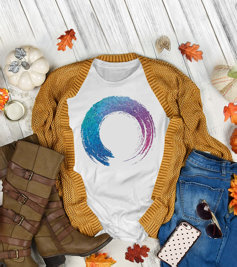 funilab x koan Zen Enso Circle Gradient T-Shirt
