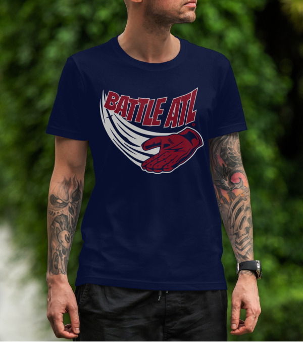 Battle ATL Atlanta Braves Hand Gesture T-Shirt
