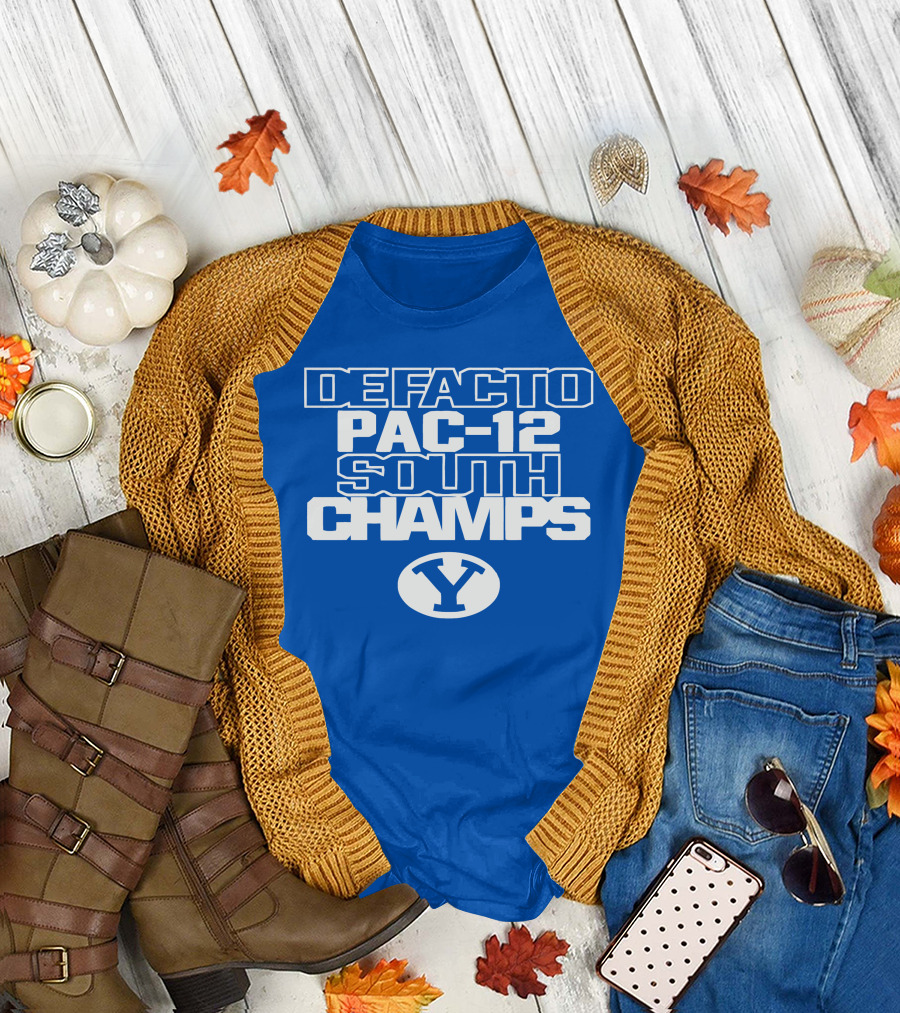 DEFACTO PAC-12 SOUTH CHAMPS BYU Y T-Shirt