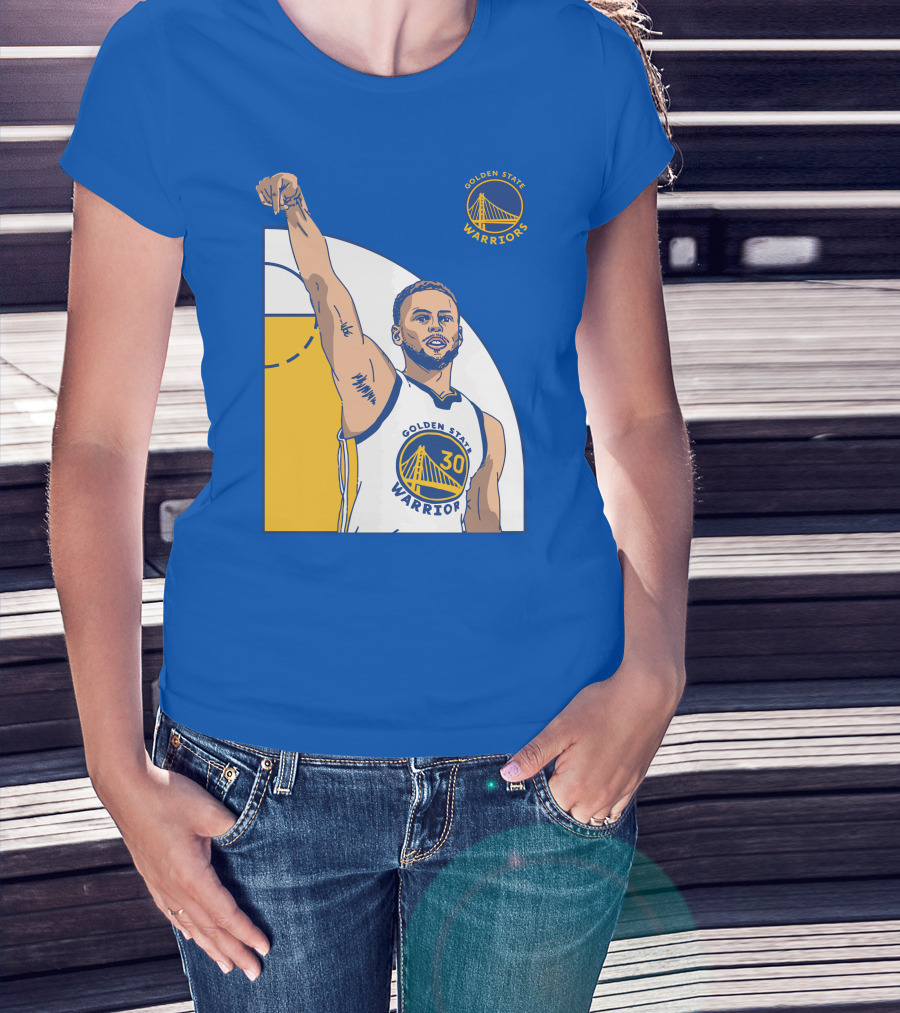 Stephen Curry Golden State Warriors NBA Royal 30 T-Shirt