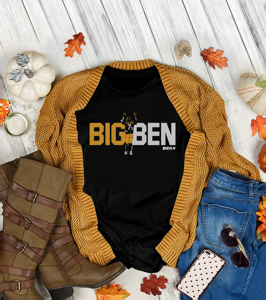 BIG BEN Ben Roethlisberger One Last Time NFLPA T-Shirt