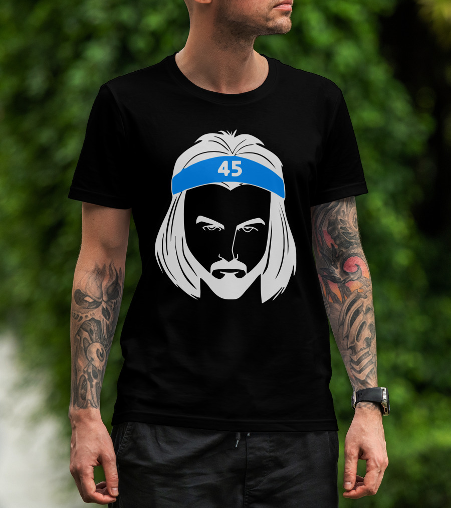 Brady Manek Tar Heel 45 Headband T-Shirt