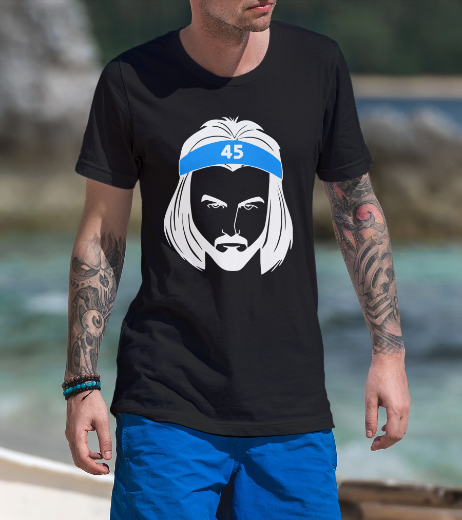 Brady Manek Tar Heel 45 Headband T-Shirt