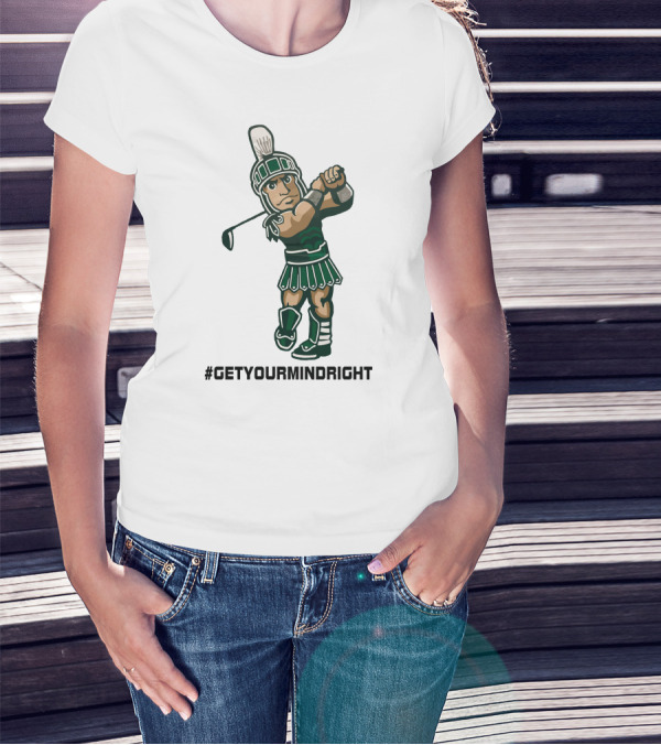 Spartan Womens Golf #GetYourMindRight Iconic Athlete Focus T-Shirt