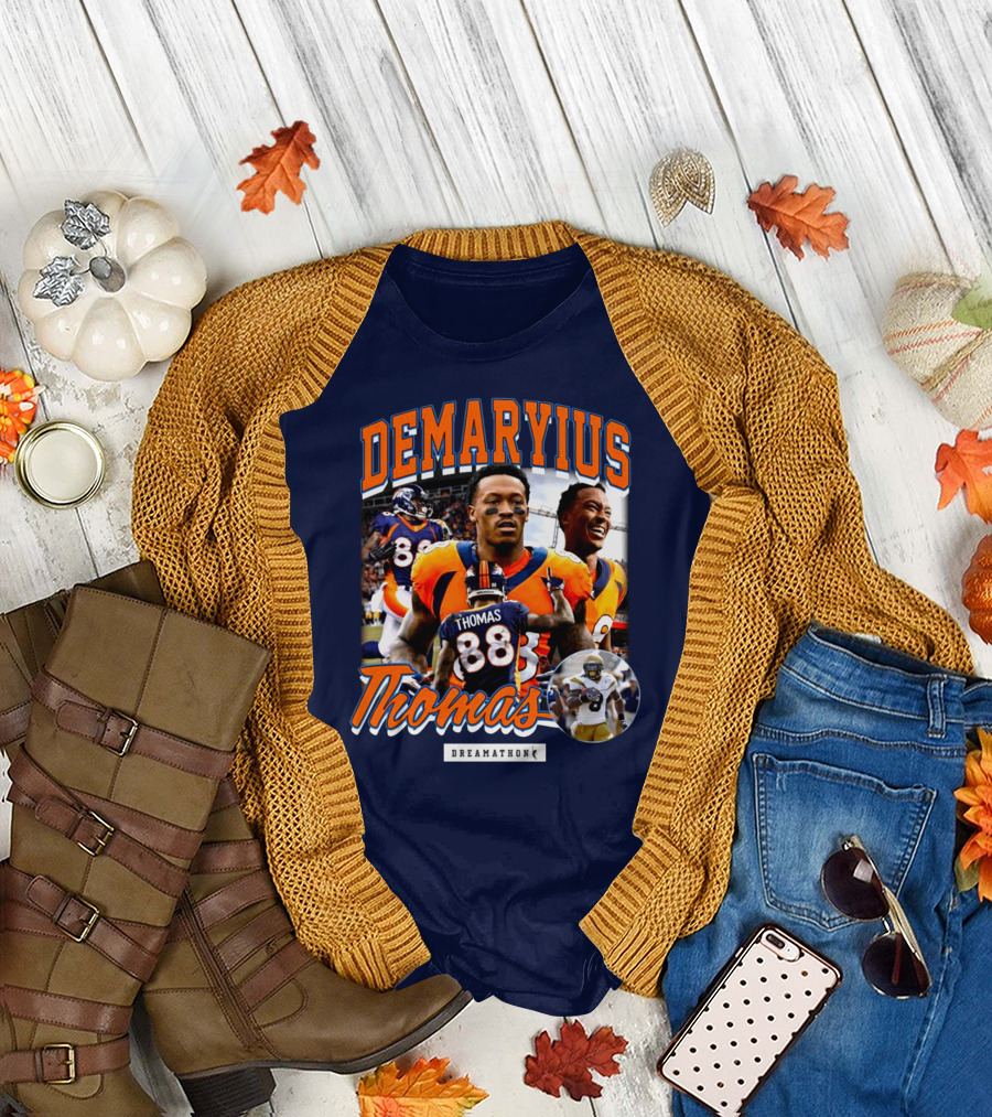Von Miller Demaryius Thomas Dreamathon Denver Broncos Tribute 88 T-Shirt
