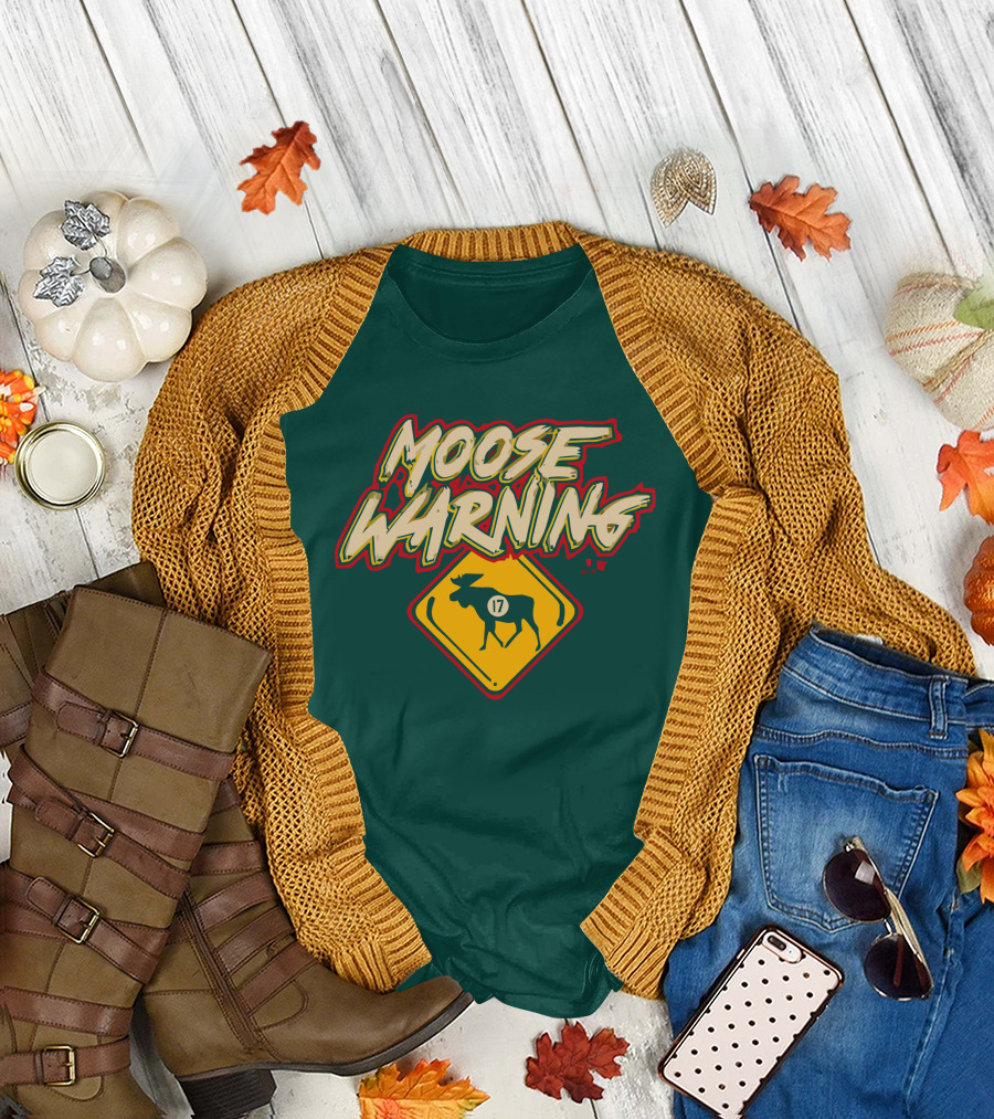 Moose Warning 17 Marcus Foligno T-Shirt