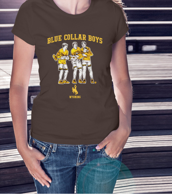 Blue Collar Boys Wyoming Basketball Team T-Shirt