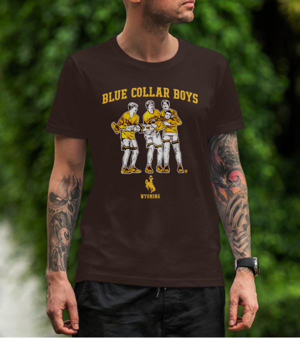 Blue Collar Boys Wyoming Basketball Team T-Shirt