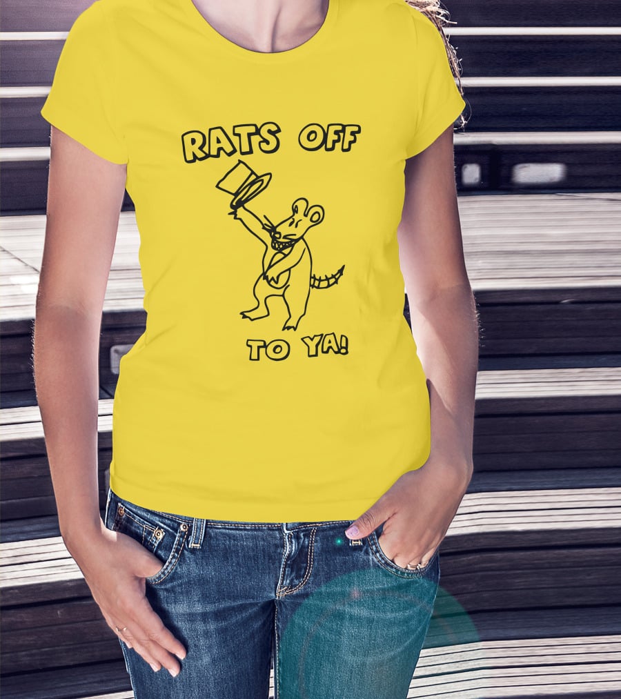Rats Off To Ya Dancing Rat Top Hat T-Shirt