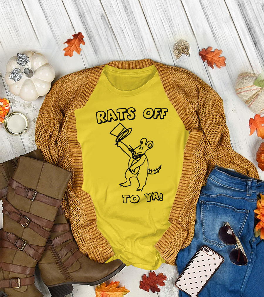 Rats Off to Ya Dancing Rat Top Hat T-Shirt