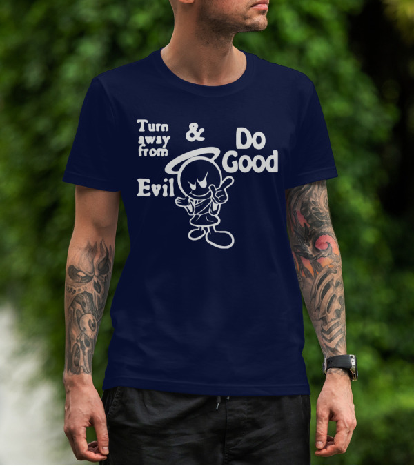 Turn Away From Evil And Do Good Halo Character T-Shirt