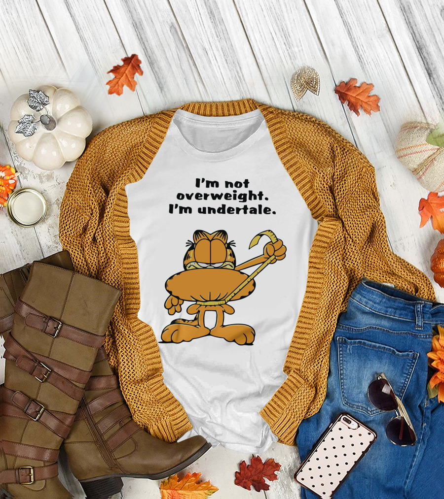 I'm Not Overweight I'm Undertale Garfield Image T-Shirt