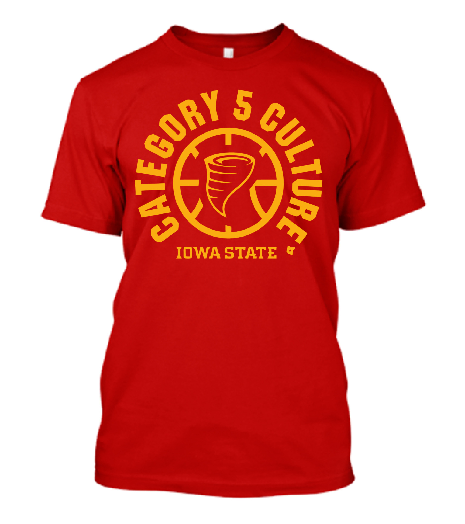 Iowa State Cyclones Category 5 Culture Tornado Emblem T-Shirt
