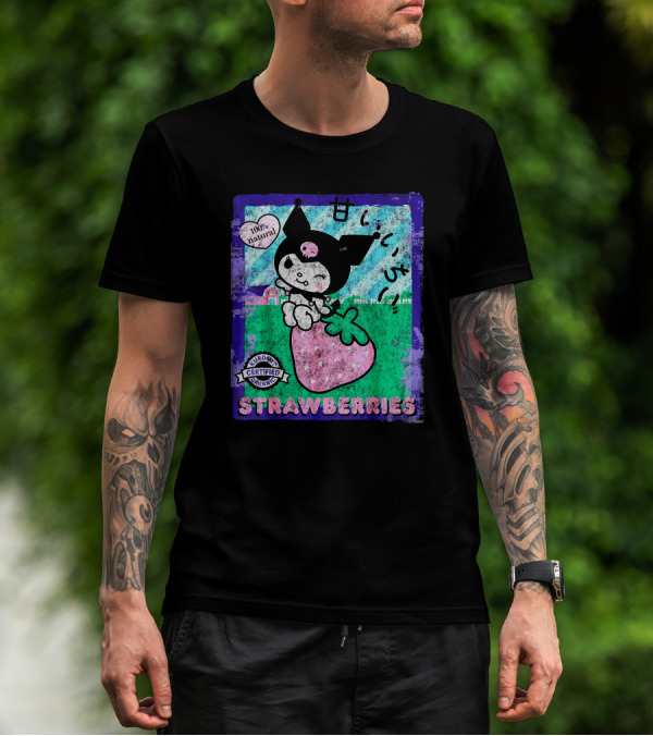 Kuromi Certified Organic 100% Natural Strawberries T-Shirt