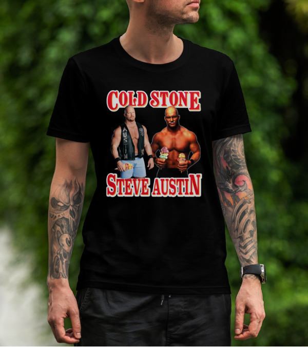 Cold Stone Steve Austin Ice Cream Wrestler Crossover T-Shirt