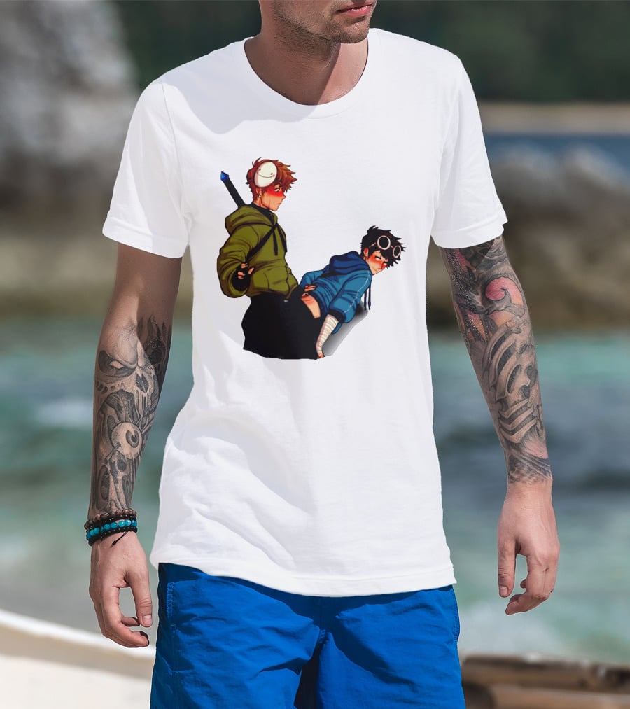 DreamNotFound Fanart Characters Fantasy Hoodie Sword Virtual Goggles T-Shirt