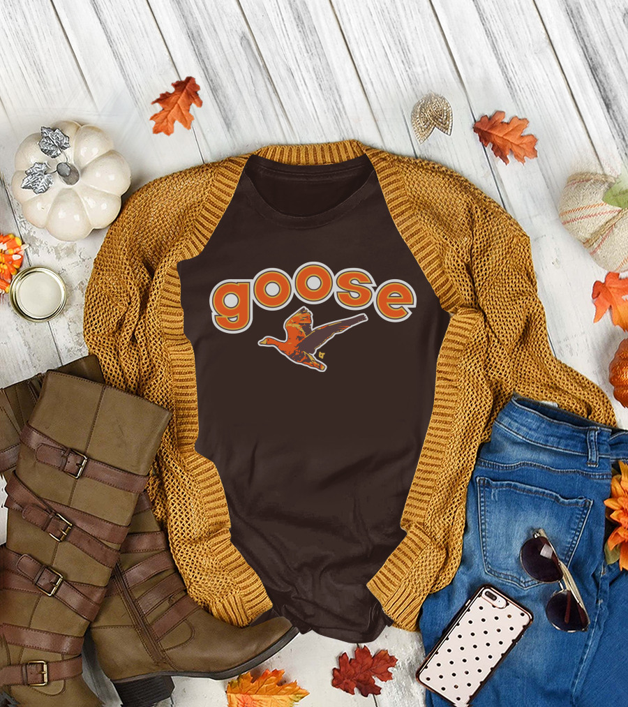 Goose Padres Brown and Orange T-Shirt