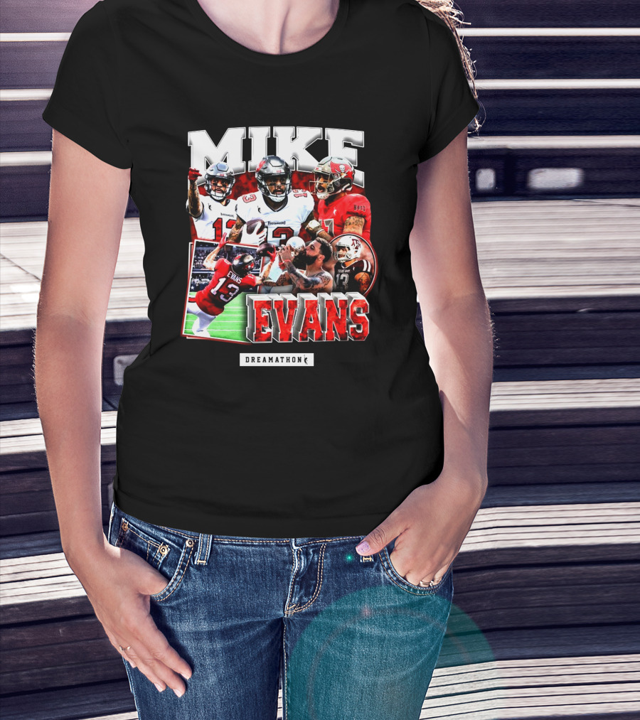 Mike Evans Dreamathon Football Photos Collage T-Shirt