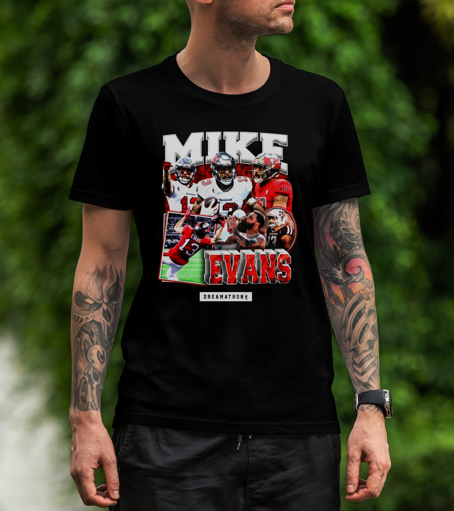 Mike Evans Dreamathon Football Photos Collage T-Shirt