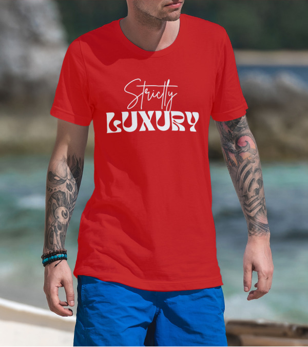 Strictly Luxury Red Cropped T-Shirt