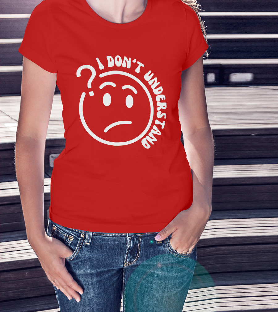 I Don’t Understand Question Mark Face Cropped T-Shirt