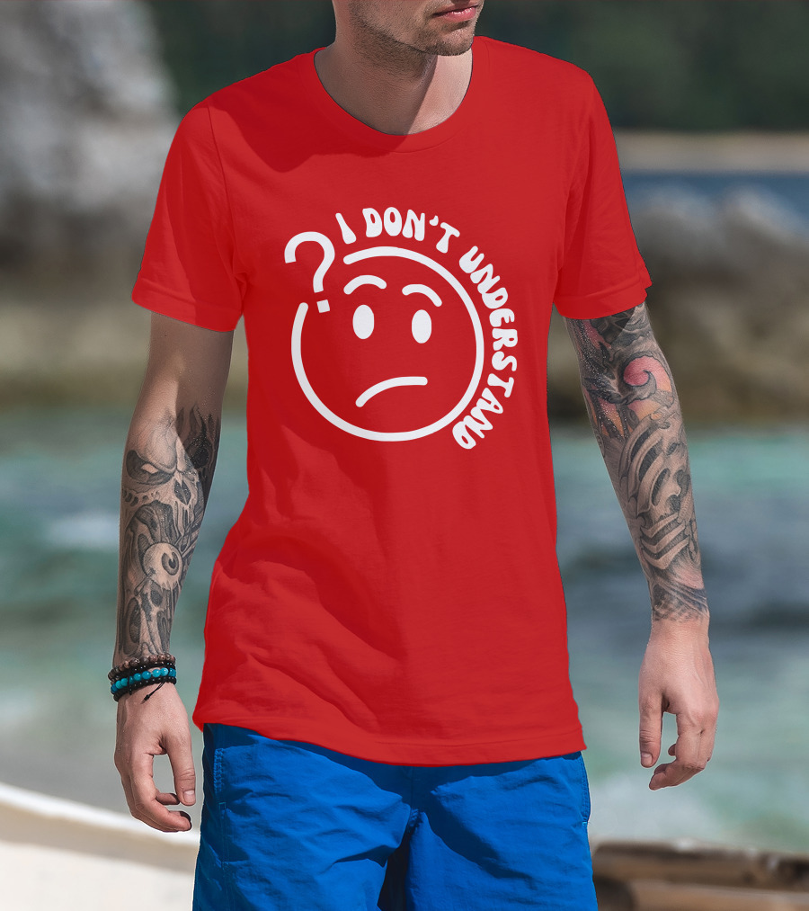 I Don’t Understand Question Mark Face Cropped T-Shirt