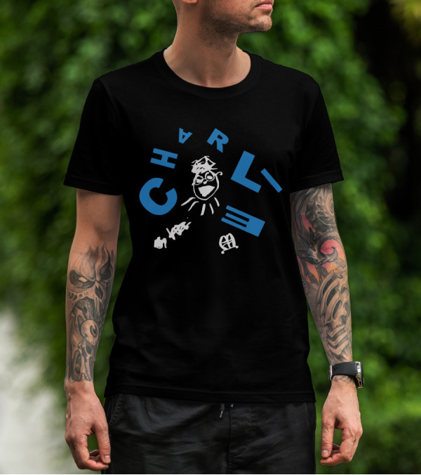 Charlie Puth Charlie Scribble Face Text Elements T-Shirt