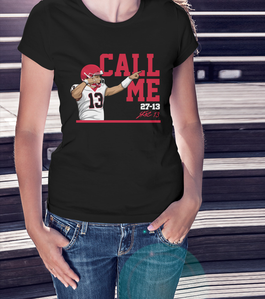 Call Me 13 Stetson Bennett X The Players Trunk 27-13 T-Shirt