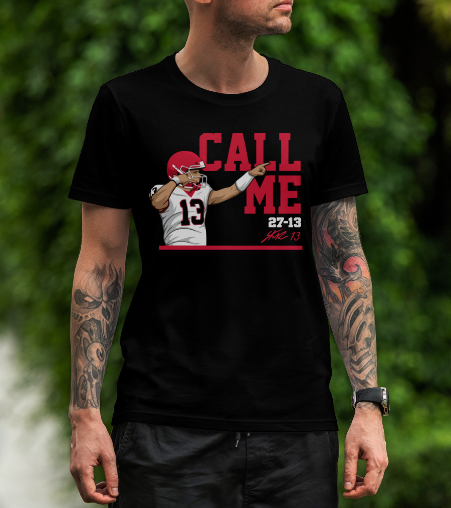 Call Me 13 Stetson Bennett X The Players Trunk 27-13 T-Shirt