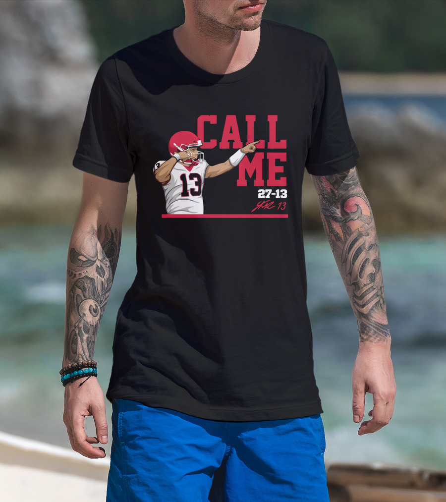 Call Me 13 Stetson Bennett X The Players Trunk 27-13 T-Shirt