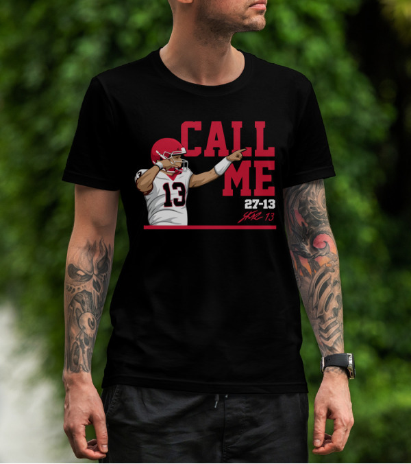Call Me Stetson Bennett 27-13 Player Number 13 Football T-Shirt