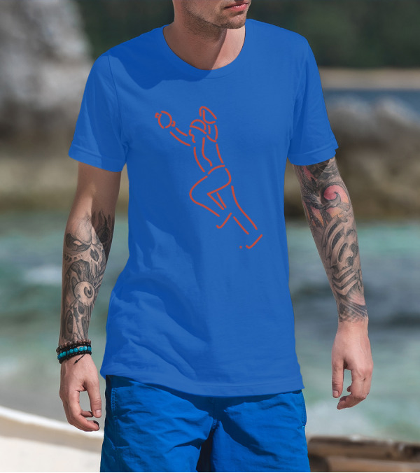 The Kid Neon Baseball Catch Line T-Shirt