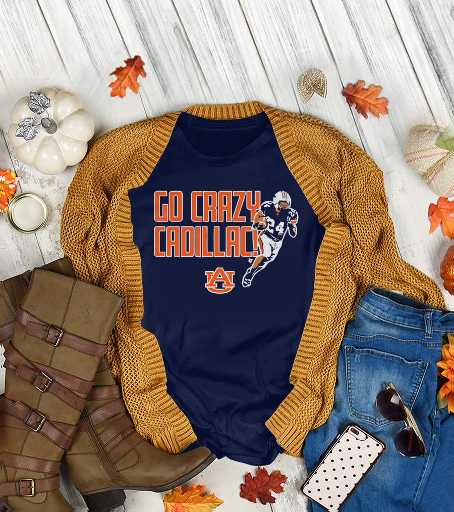 Auburn Football Go Crazy Cadillac Running Back 24 T-Shirt