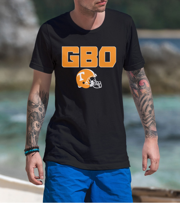 GBO Tennessee Football Go Big Orange T Helmet T-Shirt