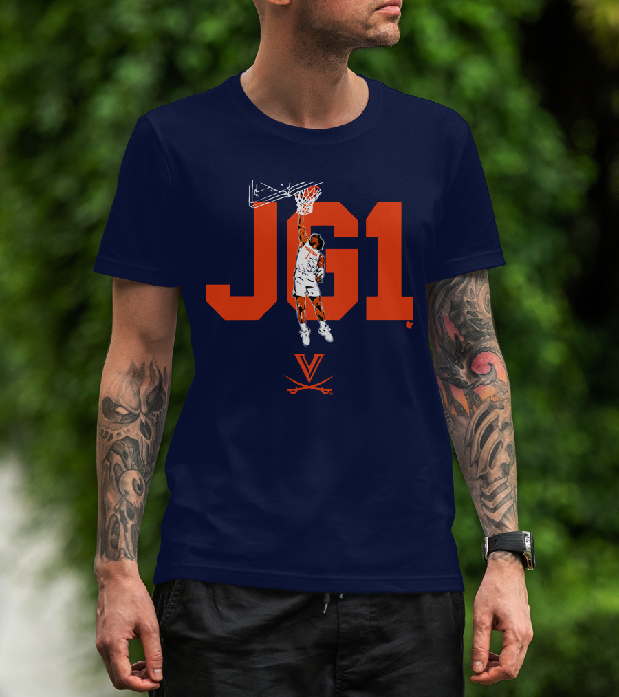 Virginia Basketball Jayden Gardner JG1 Dunk T-Shirt