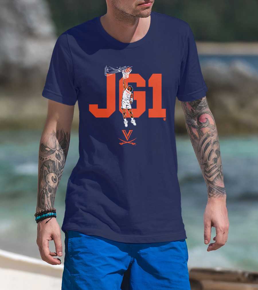 Virginia Basketball Jayden Gardner JG1 Dunk T-Shirt