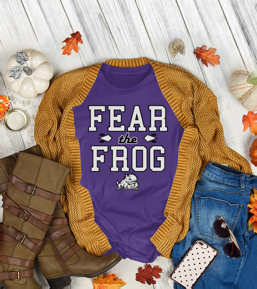 Fear the Frog TCU Football Horned Frog Spirit T-Shirt