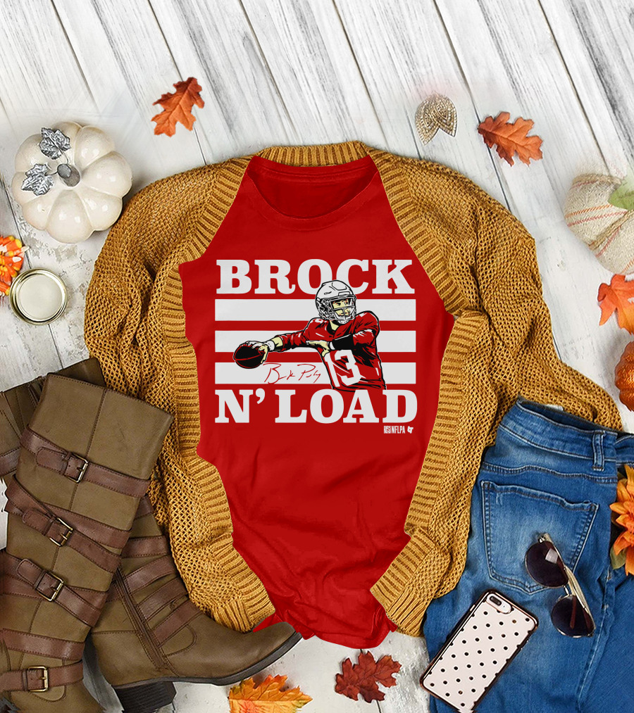 BROCK PURDY BROCK N LOAD NFLPA Football T-Shirt