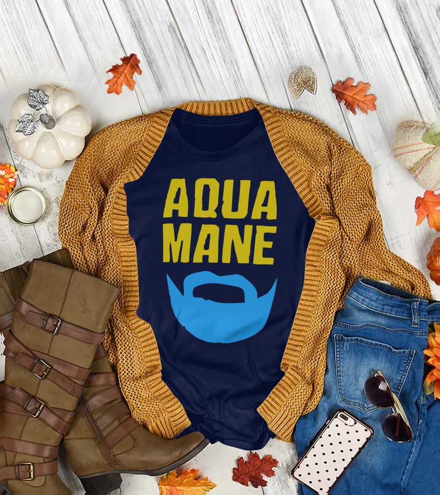 Aqua Mane Steven Adams Beard T-Shirt