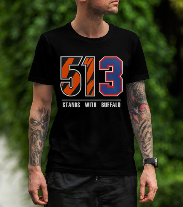 513 Stands With Buffalo Damar Hamlin T-Shirt