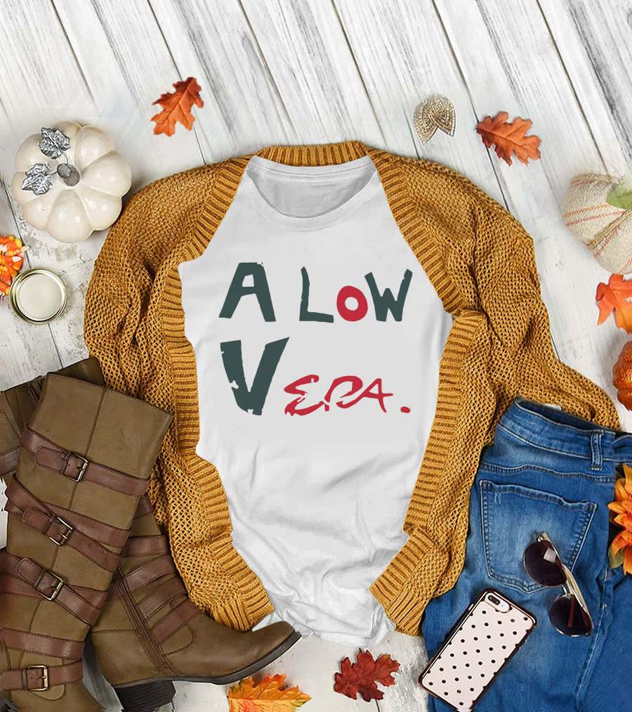 A Low Vera Aloe Vera Plant Inspired Play on Words T-Shirt