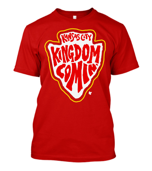 Kansas City Kingdom Comin' Red Shield T-Shirt