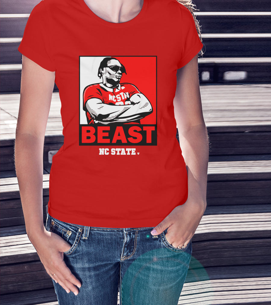 NC State Basketball DJ Burns Beast Shades T-Shirt