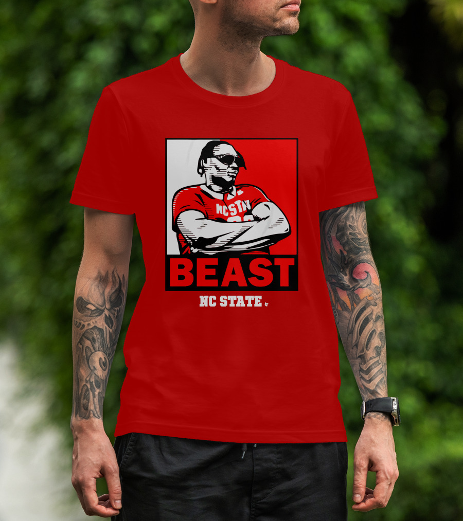 NC State Basketball DJ Burns Beast Shades T-Shirt