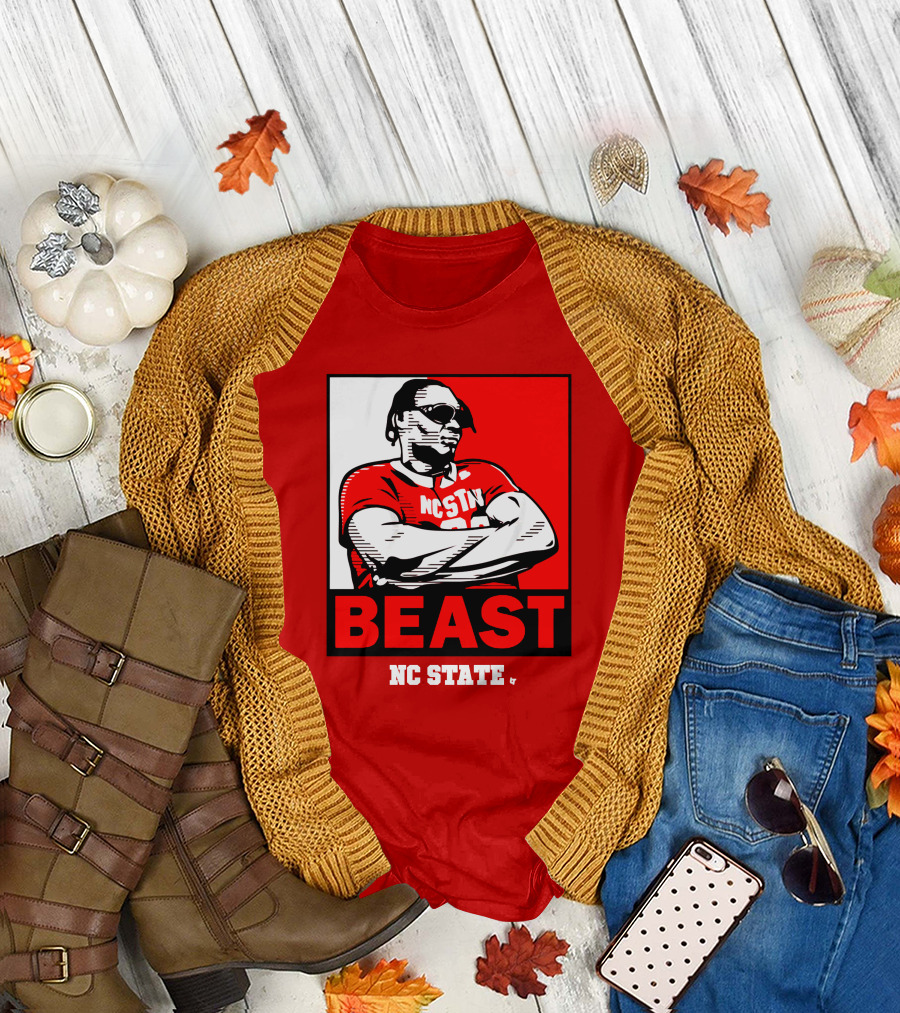 NC State Basketball DJ Burns Beast Shades T-Shirt