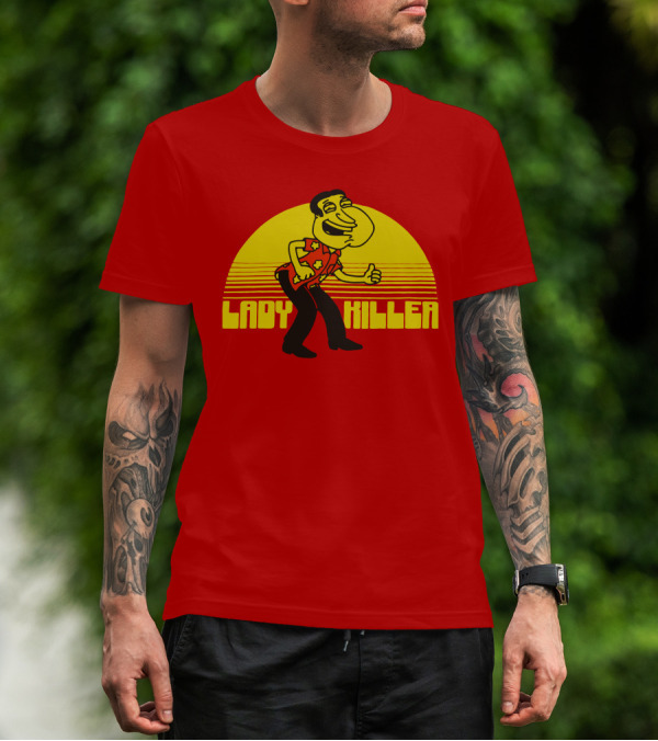 Lady Killer Quagmire Retro Sunset T-Shirt