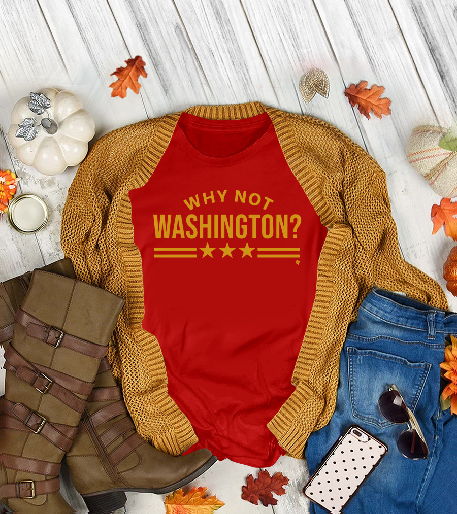 Why Not Washington Three Stars Red T-Shirt