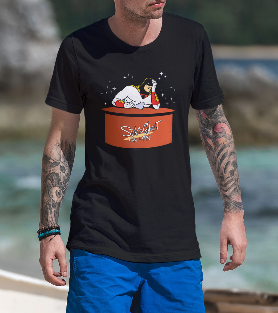 Space Ghost Coast To Coast Spacer Stars Desk T-Shirt