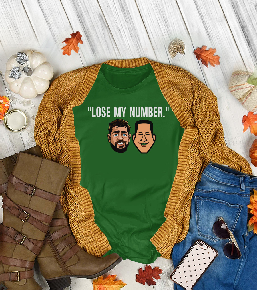Lose My Number Aaron Rodgers Adam Schefter T-Shirt